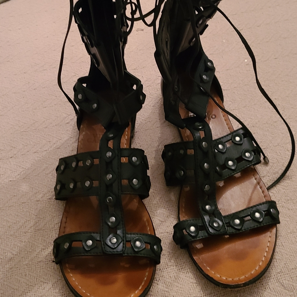 Black Gladiator Shoes